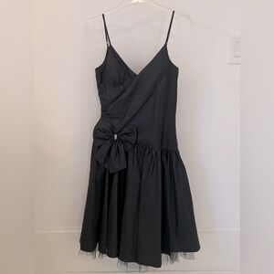 BCBG Paris Thin Straps Black Cocktail Dress